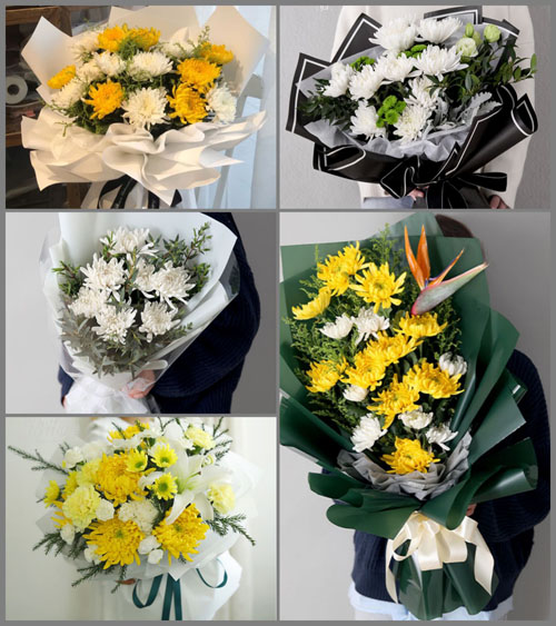 贵州毕节市威宁县牛棚镇黑田村白事花束代送